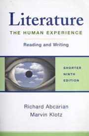 Tapa de Literature, The Human Experience, Reading and Writing--Shorter Ninth Edition