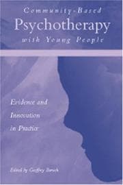 Tapa de Community Based Psychotherapy with Young People