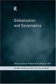 Tapa de Globalization and Governance (Ripe Series in Global Political Economy)