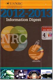 Tapa de United States Nuclear Regulatory Commission Information Digest 2012-2013