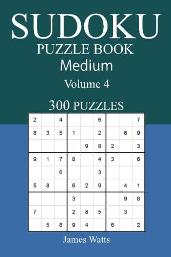 Tapa de 300 Medium Sudoku Puzzle Book