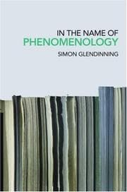 Tapa de In the Name of Phenomenology
