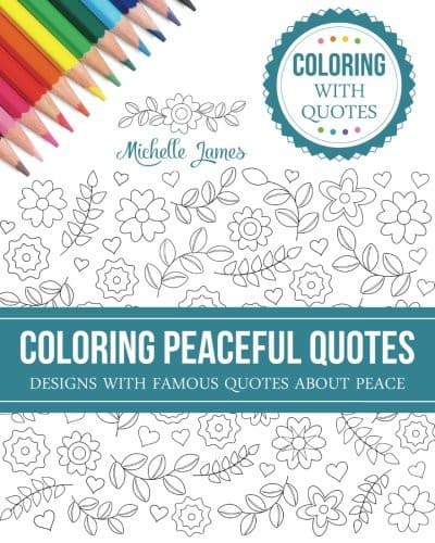 Tapa de Coloring Peaceful Quotes