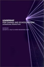 Tapa de Leadership for change and school reform