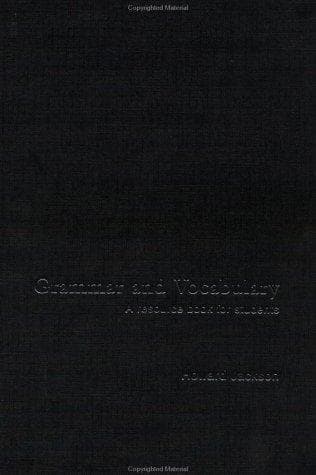 Tapa de Grammar and Vocabulary