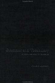 Tapa de Grammar and Vocabulary