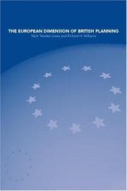 Tapa de The European dimension of British planning