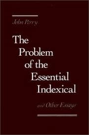 Tapa de The problem of the essential indexical