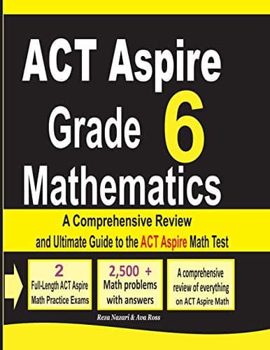 Tapa de ACT Aspire Grade 6 Mathematics