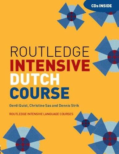 Tapa de Routledge intensive Dutch course
