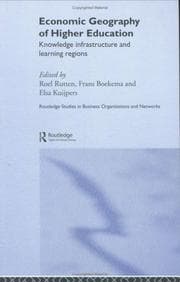Tapa de Economic geography of higher education