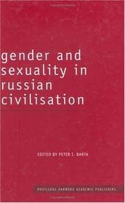 Tapa de Gender and Sexuality in Russian Civilization (Studies in Russian and European Literature)