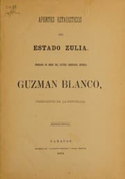 Tapa de Apuntes estadisticos del estado Zulia