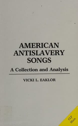 Tapa de American antislavery songs