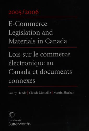 Tapa de E-commerce legislation and materials in Canada