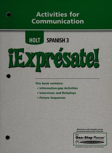 Tapa de Expresate level 3, grade 6 activities for communication