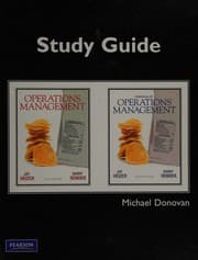 Tapa de Study Guide for Operations Management