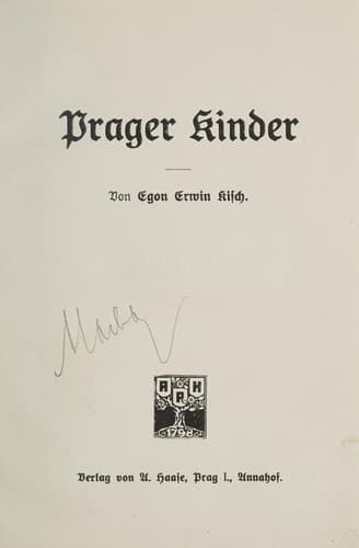 Tapa de Prager Kinder