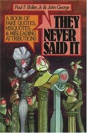Tapa de They never said it