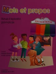 Tapa de Mots et propos