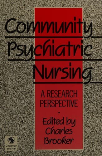 Tapa de Community psychiatric nursing
