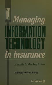 Tapa de Managing Information Technology in Insurance