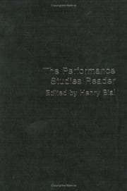 Tapa de The performance studies reader