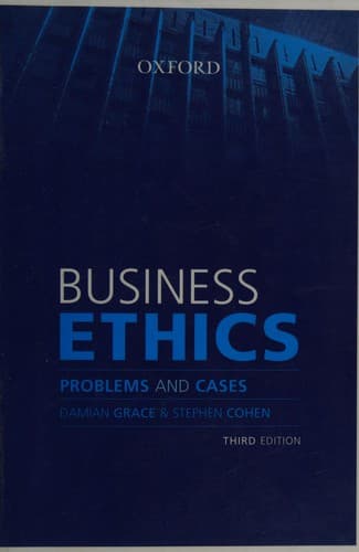 Tapa de Business ethics
