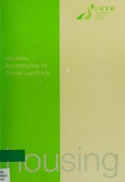 Tapa de Voluntary accreditation for private landlords