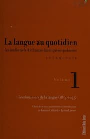 Tapa de La langue au quotidien