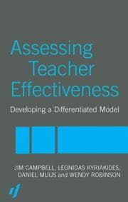 Tapa de Assessing teacher effectiveness