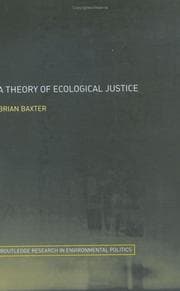 Tapa de A theory of ecological justice