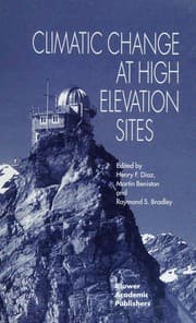 Tapa de Climatic change at high elevation sites
