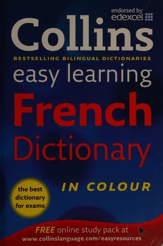 Tapa de Collins French dictionary