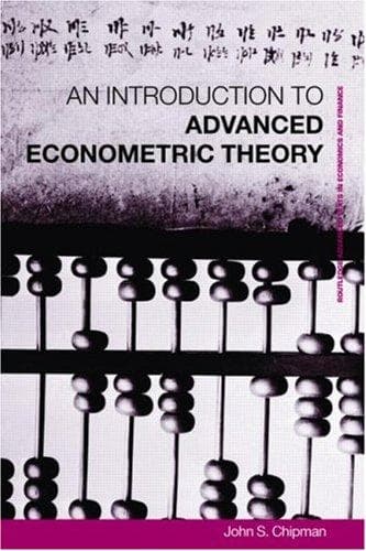 Tapa de Advanced econometric theory