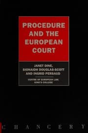 Tapa de Procedure and the European Court