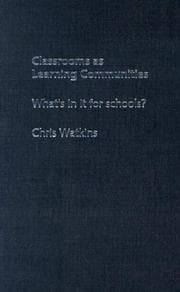 Tapa de CLASSROOMS AS LEARNING COMMUNITIES