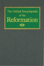 Tapa de The Oxford Encyclopedia of the Reformation