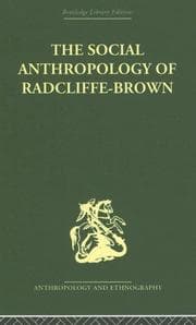 Tapa de The Social Anthropology of Radcliffe-Brown