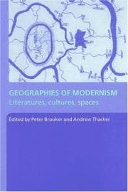 Tapa de Geographies of Modernism Literatures, Cultures, Spaces