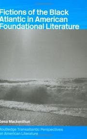 Tapa de Fictions of the Black Atlantic in American foundational literature