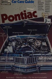 Tapa de Pontiac car care guide