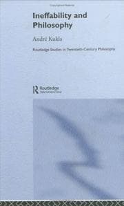 Tapa de Inefability and philosophy