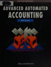 Tapa de Advanced automated accounting
