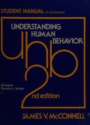 Tapa de Student manual to accompany Understanding human behavior, 2d ed.[by] James V. McConnell