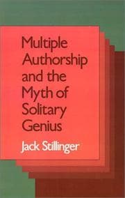 Tapa de Multiple authorship and the myth of solitary genius