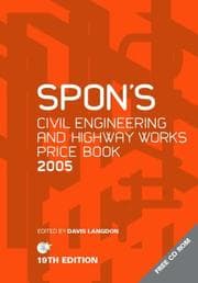 Tapa de Spon's Civil Engineering and Highway Works Price Book 2005