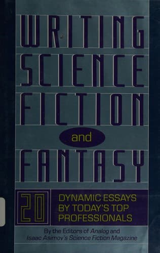 Tapa de Writing science fiction and fantasy