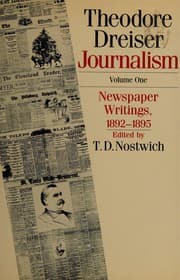 Tapa de Theodore Dreiser Journalism
