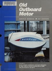 Tapa de Old outboard motor service manual